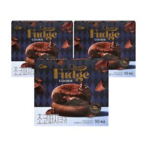 청우 초코퍼지쿠키 165g x 3개 진한초코 초코쿠키