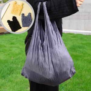 에코백 리유저블 휴대용 늘어나는 크로스백 가벼운 가방 장바구니