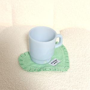 하트 티코스터 컵받침 코튼 홈카페 인테리어소품