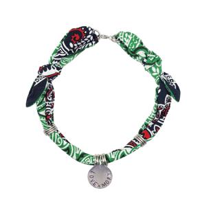 Spinach Scarf Necklace 강아지 고양이 핸드메이드 인식표 원석 목걸이