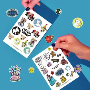 강아지 고양이 커스텀 스티커 1+1