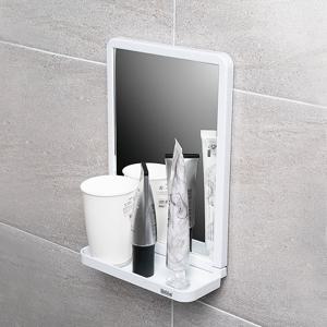 흡착식 벽걸이 거울 선반 REF-30144 무타공 욕실 용품 거치대