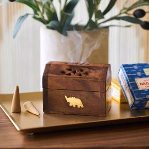 엘리펀트 콘 박스 인센스 콘 향 홀더