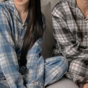 J'eu 어스 타탄체크 파자마 잠옷 세트 2color, 2size