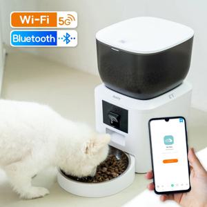 강아지 고양이 스마트 자동급식기 영상카메라 각도조절(5G/블루투스)