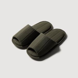 코튼 워셔블 오픈토 거실화_M_카키