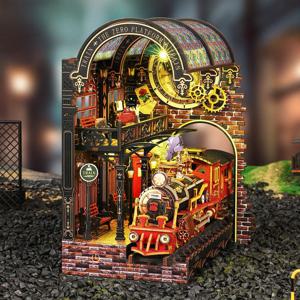 DIY 북엔드 책꽂이 미니어처 마법열차