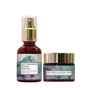 주름개선 탄력에센스+탄력크림 2종세트 콜라겐 보습 영양 기능성 무파라벤 천연제품