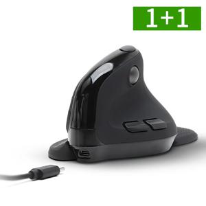 1+1 TG삼보 버티컬 무선마우스 인체공학 손목보호 충전식 블루투스 마우스