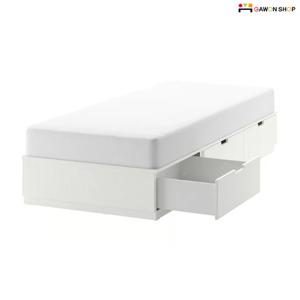 NORDLI/AGOTNES 서랍장이 있는 슈퍼싱글 침대 풀세트 (200x120cm/매트리스