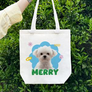 반려동물 커스텀 에코백 제작 강아지 산책 고양이 굿즈 프린팅