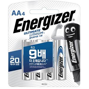 얼티메이트 리튬 건전지 AA 4입 (4알)