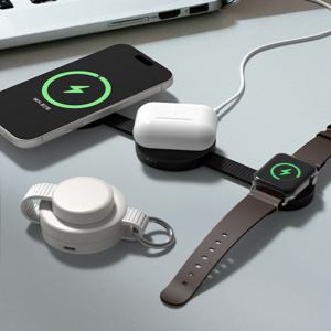 3in1 폴더블 맥세이프 고속 무선충전기 여행용 접이식 T3100 그립톡 일본 대만