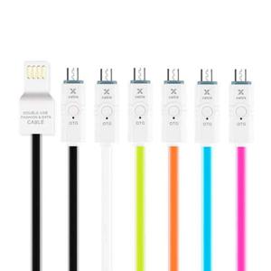 FASHION 마이크로 5핀 OTG DOUBLE USB 케이블 충전 데이터 핸드폰 스마트폰