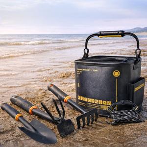 해루질 4종 장비세트 가방포함 삽 갈퀴 다용도 괭이 조개잡이 갯벌체험 채집도구