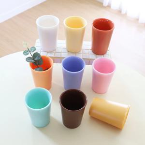 밀크 멜라민 텀블러 컵 420ml 캠핑 쥬스 맥주컵
