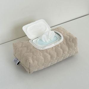 코듀로이 하트 물티슈케이스 파우치 커버 대용량