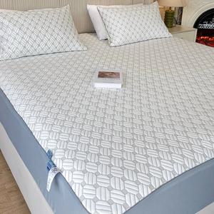 시원한 여름 냉감 침대 매트리스 베개 커버 세트 누빔 쿨터치 밴드형 패드