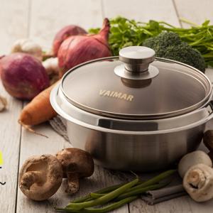 [리퍼] 독일 인덕션/하이라이트/가스 겸용  IH 통삼중 가마솥 (16cm)(1~2인용)