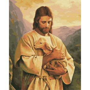 DIY 명화그리기 (물감3배) 선한 목자와 양 60X75cm