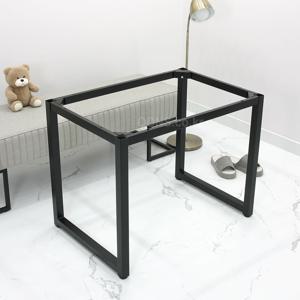 철제 식탁 다리 각 파이프 조절 발 900 x 600 H700 간편 조립 분체 받침대 발통