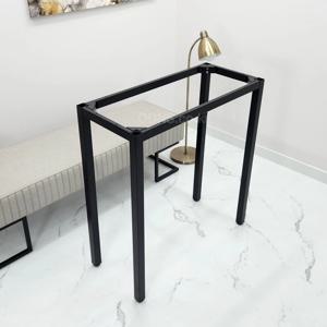 블랙 철 900 x 450 높이 950 mm 블랙 40각 파이프 철재 아일랜드 식탁 다리