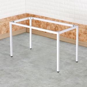 코너 볼트 내구성 UP 1200 x 600 화이트 분체 도장 철재 30각 식탁 책상 다리