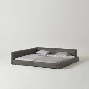 스테디2 패밀리침대 SS+SS 슈퍼싱글 한쪽가드형 (매트리스 선택)