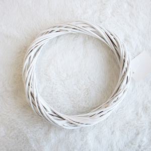 화이트 내추럴 원형 등나무 리스틀 소품 원예수업 꽃수업 크리스마스