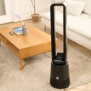 가정용 스탠드 타워형 날개없는선풍기 공기청정기 리모컨 무소음 BLDC 써큘레이터 선풍기