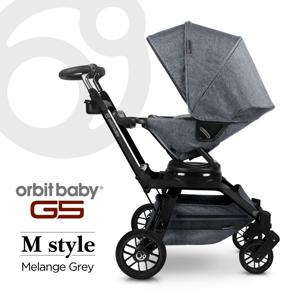 오르빗G5 360도 회전형 신생아 디럭스 유모차 - 멜란지그레이(프레임:색상선택)