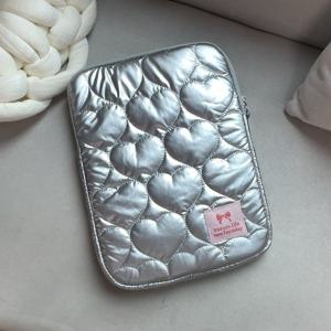 하트실버 11인치 아이패드 테블릿 파우치 갤럭시탭 케이스 가방 새학기 선물 펜슬 수납