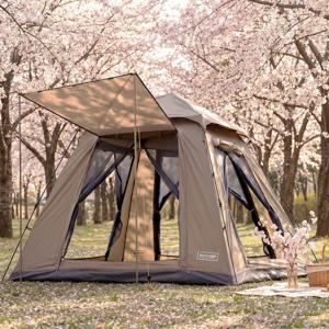 로티캠프 사각 그늘막 원터치 텐트 3-4인용