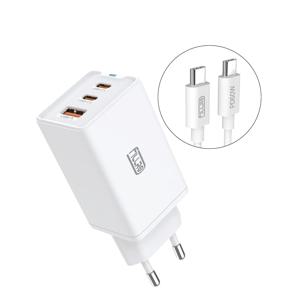 필로 GaN 65W 3포트 초고속 충전기 세트 (케이블포함) QH-Z69-ACC65W-01