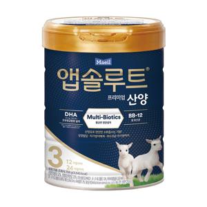 앱솔루트 프리미엄 산양 분유 3단계(12~24개월) 750g 1캔
