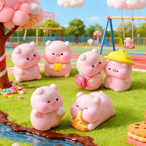 인테리어 소품 미니 돼지 피규어 오브제 세트 GHD44