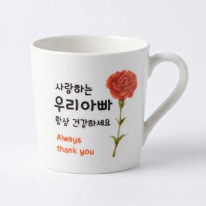 카네이션 머그 한송이 아빠 420ml