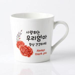 카네이션 머그 두송이 엄마 420ml