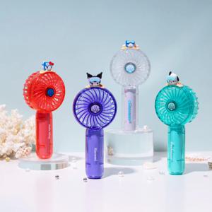 산리오캐릭터즈 투명 피규어 휴대용 손선풍기 무선 핸디팬 (+스티커,스트랩 증정)