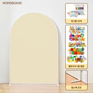 맘스보드 코코보드 울트라 + 맘스랙 코코 + 펠트자석 1종 + 미니팝 12색 세트