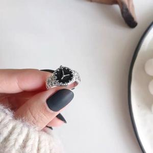 시계반지 우정 커플 오픈 링 반지 검지 중지 애끼 반지 악세사리 쥬얼리 반지 특이한 반지