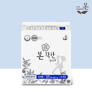 착한 유기농 생리대 슈퍼롱 8P, 1팩