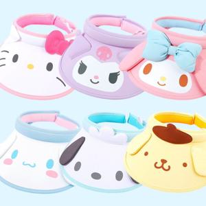 산리오 입체페이스 핀캡 썬캡 시나모롤 마이멜로디 쿠로미 포차코 헬로키티 폼폼푸린 선캡