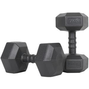 맨즈 육각 아령 7kg 2개 세트 덤벨 헬스