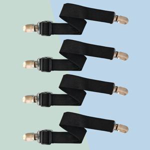 침대시트 고정밴드 2P 패드 커버 매트 이불 집게 매트리스 밀림방지 고정핀 클립 일자형