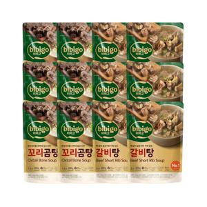 비비고 꼬리곰탕 460g x6개+갈비탕 400g x6개