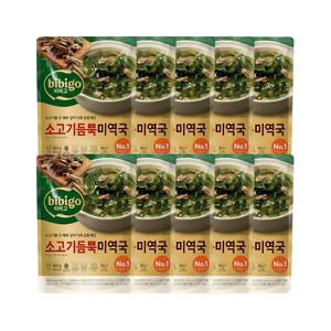 비비고 소고기 듬뿍 미역국 460g x10개