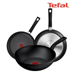 테팔 인덕션 티타늄 델리시오 3종세트 (프라이팬 24cm + 28cm + 볶음팬 28cm)