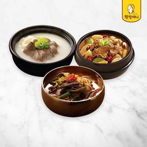 명품육개장 600g x 2팩 + 명품설렁탕 600g x 2팩 + 된장찌개 500g x 2팩