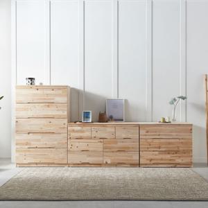 플랫홈 피톤치드 삼나무 원목 와이드 1500 2단 서랍장 단스 TV장 방문설치 YS18